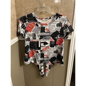 Forever Rose Couture Wild Print Women's Shirt Size‎ XL